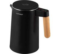 CONCEPT Hausgeräte RK3301 - Bouilloire (acier inoxydable, 1,5 L), Couleur noir