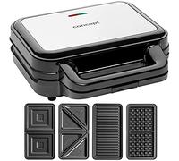 Concept Appareil à croque-monsieur SV3070 4 en 1 900 W plaques interchangeables Noir