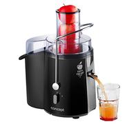 CONCEPT LO7027 Electroménager Fresh, Extracteur de Jus, Goulot XXL 7,2 cm, Couleur Deux Vitesses, 16 800 Tours/Minute Noir, 1000 W