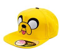 Concept One Adventure Time Baseball Cap, Jake The Dog Men's Adjustable Snapback Hat with Flat Brim Casquette, Jaune, Taille Unique Homme