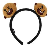 Concept One BT21 Line Friends 3D Plush Embroidered Womens Headband Bandeau, Shooky, 1 Count (Pack of 1) Femme