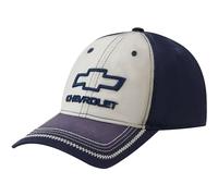 Concept One Chevrolet Dad Casquette de Baseball en Coton délavé avec Logo Chevy et Bord incurvé, Bleu Marine, Taille Unique Mixte