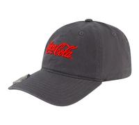 Concept One Coca Cola Dad Casquette de Baseball réglable en Coton avec Bord incurvé, Gris, Taille Unique Mixte