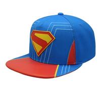 Concept One DC Comics Superman Baseball Cap, Adult Snapback Hat with Flat Brim Casquette, Bleu, Taille Unique Mixte