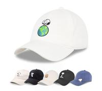 Concept One Peanuts Snoopy Dad Hat, Adult Baseball Cap with Curved Brim Casquette, Blanc, Taille Unique Mixte