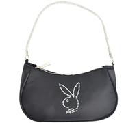 Concept One Playboy Sac à bandoulière pour femme avec strass et logo lapin Noir, noir