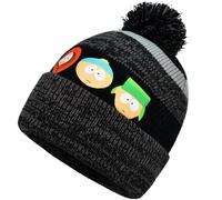 Concept One South Park Bonnet d'hiver tricoté en Acrylique avec Manchette et Pompon, Multicolore, Taille Unique Mixte