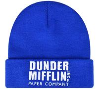 Concept One The Office Dunder Mifflin Paper Company Bonnet tricoté en Acrylique Bleu Taille Unique, Bleu, Taille Unique