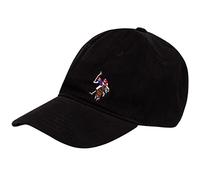Concept One U.s Polo Assn. Casquette de Baseball réglable en Coton pour Adulte avec Bord incurvé et Logo de Cheval brodé, Noir, Taille Unique Mixte
