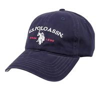 Concept One US Polo Assn. Casquette de Baseball réglable en Coton avec Logo de Cheval brodé Depuis 1890 avec Bord incurvé Chapeau Papa, Bleu Marine, Taille Unique Mixte