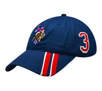 Concept One US Polo Assn. Casquette de Baseball réglable pour Homme avec Rayures diagonales, Bleu Marine, Taille Unique Mixte