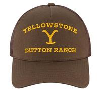Concept One Yellowstone Adjustable Mesh Snapback Trucker Hat with Curved Brim Casquette de Baseball, Marron, Taille Unique Mixte