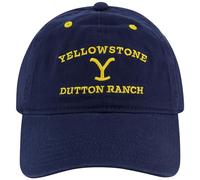 Concept One Yellowstone Casquette de Baseball réglable avec Bord incurvé Dutton Ranch, Bleu Marine, Taille Unique