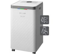 Concept OV2012 Déshumidificateur avec purificateur d'air 210 W Commande tactile Quadruple Système de filtration ionisation Filtre à charbon actif Filtre à poussière Minuterie 4 modes de fonctionnement