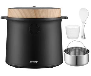 Concept RE4040 Cuiseur à riz numérique 2 l Noir Décor bois
