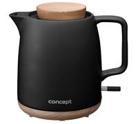 Concept RK0086 Bouilloire électrique élégante en céramique, 1 l, noir