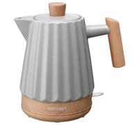 Concept RK0091 Bouilloire en céramique Gris clair 1,5 l