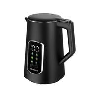 Concept RK3385 Bouilloire double paroi en acier inoxydable Noir 1,7 l