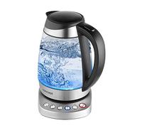 Concept RK4130 Bouilloire avec filtre et fonction de température pour maison avec verre et acier inoxydable Noir 1,7 l