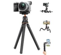 Concept Trépied pour Appareil Photo Mini Support de téléphone Flexible et Polyvalent, trépied étanche pour GoPro, trépied de Voyage Portable pour Streaming vidéo Vlog en Direct