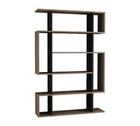 Meuble à étagères bois et anthracite KIRJA