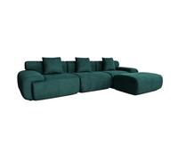 CONCEPT USINE Canapé d'angle Nuage Compressé Sheffield 4 Places 312 cm Vert
