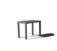 CONCEPT USINE | Console Extensible en Aluminium 2 à 6 Places | Design OLHAO Gris Foncé | Table à Rallonge d'Extérieur Moderne et Pratique | Rangement Facile