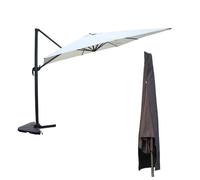 CONCEPT USINE | Ensemble Parasol Déporté Rectangle Cesare avec Housse Incluse