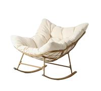 Concept Usine Fauteuil à bascule Quito Intérieur/Extérieur Confort Ergonomique Beige