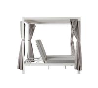 CORDOUE - Lit de jardin structure aluminium