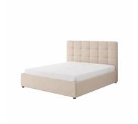 CONCEPT USINE | Lit Santa 2 Places 140 x 190 cm Bois Beige | Sommeil Optimal & Confort | Chambre Design Contemporain | 153 cm | Structure Robuste & Stable | Sommeil de Qualité Optimale
