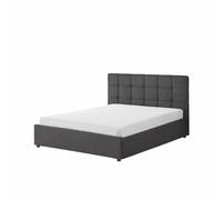 CONCEPT USINE | Lit Santa 2 Places 160 x 200 cm Bois Gris | Sommeil Optimal & Confort | Chambre Design Contemporain | 173 cm | Structure Robuste & Stable | Sommeil de Qualité Optimale