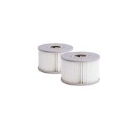 CONCEPT USINE | Lot de 2 Filtres de Rechange pour Spa Mspa en Polypropylène| Compatible avec Toutes Les Cartouches Filtrantes Mspa Actuelles et Les Piscines Hors-Sol | Dimensions : Ø 10,6 cm x 6,7 cm