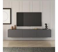 CONCEPT USINE | Meuble TV HAL Panneaux de Particules Anthracite | Rangement Design & Fonctionnel | Grande Capacité | 150 cm | Intérieur Élégant & Organisé | Organisation Intérieure Optimale