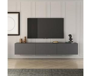 CONCEPT USINE | Meuble TV HAL Panneaux de Particules Anthracite | Rangement Design & Fonctionnel | Grande Capacité | 150 cm | Intérieur Élégant & Organisé | Organisation Intérieure Optimale