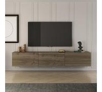 CONCEPT USINE | Meuble TV HAL Panneaux de Particules Marron | Rangement Design & Fonctionnel | Grande Capacité | 150 cm | Intérieur Élégant & Organisé | Organisation Intérieure Optimale