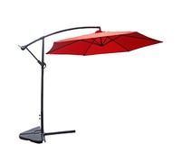 Parasol déporté rond Ø 300cm terracotta PORTICIO
