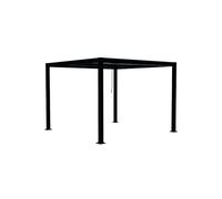 CONCEPT USINE | Pergola Bioclimatique Milos | Superficie 3 x 3 m Soit 9 m² | 4 Pieds | Lames Orientables | Structure et Lames en Aluminium | Qualité, Longévité et Résistance aux Intempéries
