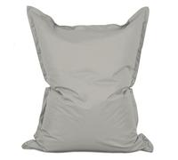 CONCEPT USINE | Pouf d'Extérieur XXL Rectangulaire Moku Gris 180 x 140 cm | Confort Moelleux avec Mousse Recyclée | Tissu Résistant à l’Eau | Idéal Jardin, Terrasse, Piscine, Détente à Deux