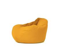 CONCEPT USINE | Pouf Poire d’Extérieur OHAU Jaune 130 x 115 cm | Confort XXL Ergonomique | Mousse Recyclée | Tissu Résistant à l’Eau | Léger & Résistant | Idéal Jardin, Terrasse, Balcon, Piscine