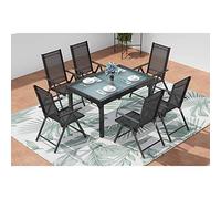 Concept Usine Salon de jardin Brescia – Table extensible Aluminium 6 places Gris