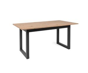 CONCEPT USINE | Table à Manger Extensible Style Industriel 10 Personnes | Design KOTOR Bois Chêne | Fonctionnelle et Facile à Ranger | Elégante et Robuste | Meuble Repas pour Salle à Manger