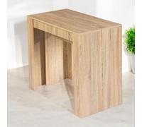 Concept Usine – Table console extensible BELLI – Effet bois 3 m – 10 places