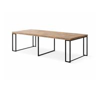 CONCEPT USINE Table Console Extensible Kama 2 en 1 Bois et Métal 45-300 cm
