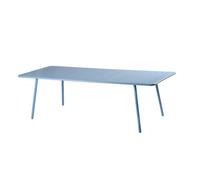 CONCEPT USINE | Table de Jardin BERGAME 10 Places 234 cm Acier Bleu | Grande Table Repas Extérieure | Mobilier Jardin Terrasse Piscine | Résistance Soleil & Intempéries | Premium Design Convivial