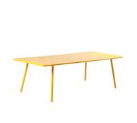 CONCEPT USINE | Table de Jardin BERGAME 10 Places 234 cm Acier Jaune | Grande Table Repas Extérieure | Mobilier Jardin Terrasse Piscine | Résistance Soleil & Intempéries | Premium Design Convivial