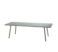 CONCEPT USINE | Table de Jardin BERGAME 10 Places 234 cm Acier Vert | Grande Table Repas Extérieure | Mobilier Jardin Terrasse Piscine | Résistance Soleil & Intempéries | Premium Design Convivial