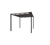 CONCEPT USINE | Tonnelle Autoportante 3 x 4m Soit 12m² | Design TUSA Taupe | Structure en Acier Robuste | Toile Rétractable en Polyester 180g/m² | Confort Optimal | Idéal pour Terrasse, Jardin