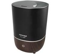 Concept ZV1210 Perfect Air Humidificateur d'air Diffuseur d'aromathérapie 4L 3 niveaux d'intensité de vapeur Noir Noir G