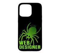 Concepteur de Sites Web Binary Spider IT Tech Dev Coder Coque pour iPhone 15 Pro Max